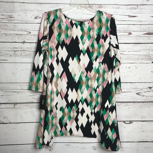 Alfani Printed High Low Tunic - Picture 5 of 8